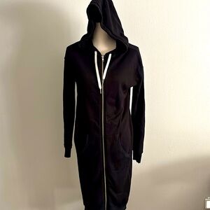 n:PHILANTHROPY Manuka Long Zip Up Black Hoodie, Small